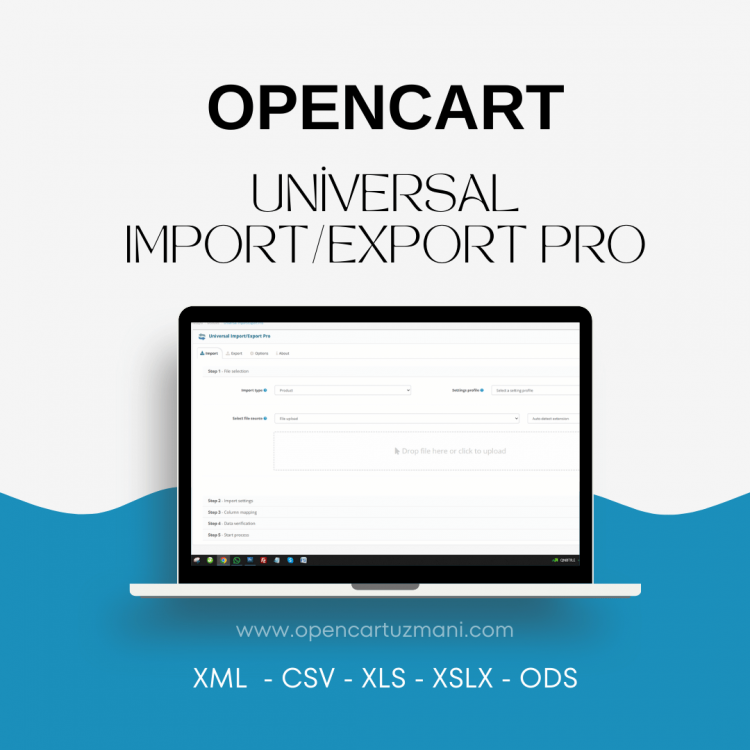 Opencart Universal İmport - Export Pro | Opencart Uzmanı