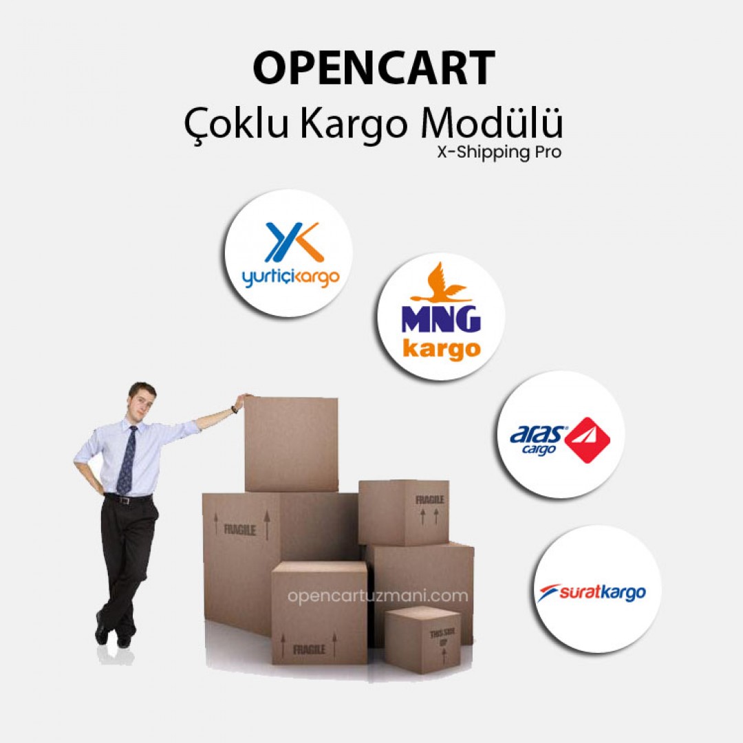 Opencart Çoklu Kargo Modülü - X-Shipping Pro