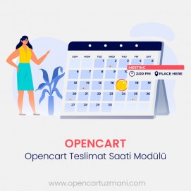 Opencart Teslimat Saati Modülü