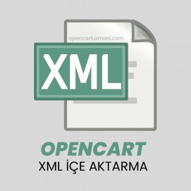 Opencart XML İçe Aktarma Modülü