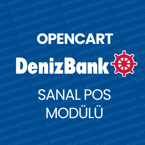 Opencart DenizBank Sanal Pos Modülü