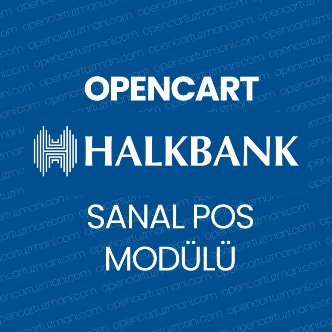 Opencart Halk Bankası Sanal Pos Modülü