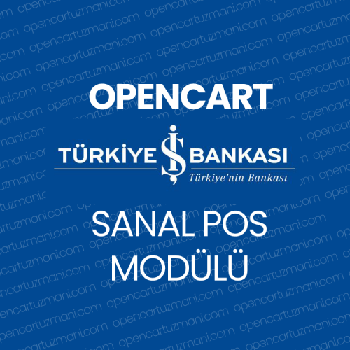 Opencart İş Bankası Sanal Pos Modülü