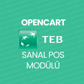 Opencart TEB Bankası Sanal Pos Modülü