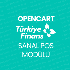 Opencart Türkiye Finans Sanal Pos Modülü