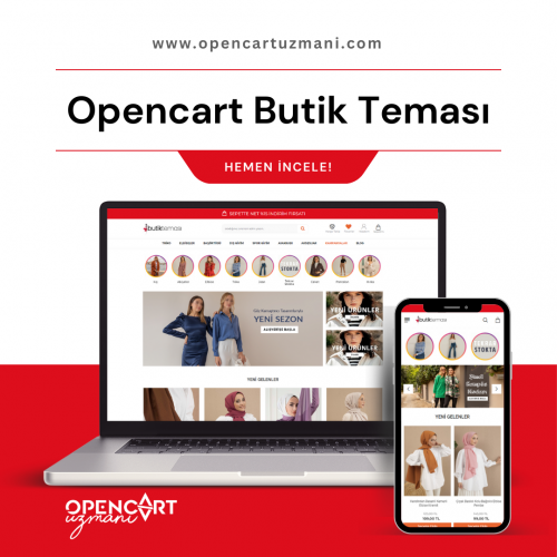 Opencart Giyim ve Butik Teması
