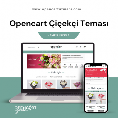 Opencart Çiçekçi Teması