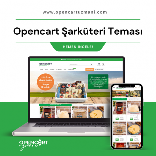 Opencart Şarküteri ve Yöresel Ürün Teması