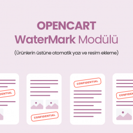 Opencart WaterMark Modülü